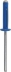 Rivet pétale spécial plaque d'immatriculation bleu 4x18mm - 25 pcs
