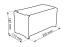 Module de rangement 6 boîtes à bec 102x170x75mm avec vitre transparente