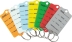 Porte-clés plastique blanc + 2 feutres - lot de 200 pcs