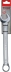 Clé mixte de 22mm tête polie - carte