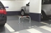 Barrière de parking renforcée rabattable pieds en fonte 960x455x425mm