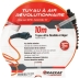 Rallonge tuyau air comprimé ultra flexible avec raccords 1/4" 8x14mm 10m