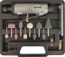 Meuleuse pneumatique droite - kit complet en mallette 16 pcs