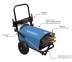 Nettoyeur HP eau froide 380V 15 l/min 150 bar avec flexible 10m