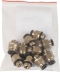 Raccord instantané métallique droit mâle cylindrique 1/8" pour tuyau rilsan 4mm - lot de 10 pcs