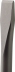 Burin plat SDS+ Larg 40mm long 200mm- Clip attache de 1 pièce