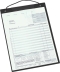 Tablette de fiche travaux A4 noire - lot de 10 pcs