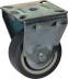 Roulette zinguée fixe 60mm entraxe 38x38mm 50kg