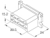 Boîtier unipolaire femelle nu 6,35mm - 6 voies - 15,2x28,5x24mm - lot de 100 pcs