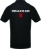 Polo noir taille M homme - Drakkar logo rouge