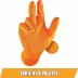 Gants jetables nitrile 240mm 0,15mm orange T9 - Boîte de 50 pcs
