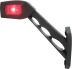 Feu de gabarit LED 12/24V côté gauche rouge/blanc/orange déporté coudé 180mm
