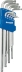 Clés mâles coudées Torx® extra longues magnétiques de T10 à T50 - étui pivotant de 9 pcs