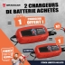 OPE VTEP - Lot de 3 chargeurs de batterie automatique 6/12V 5A réf.54240 dont 1 offert