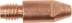 Tube contact acier M6*32 - diam. 1,3 - lot de 10 pcs