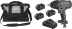 Pack clé à choc 1/2" 400NM 20V - 3 batteries Li-ion 5Ah - 1 chargeur rapide 3,5A - sac de transport