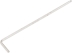 Clé mâle coudée hexagonale extra longue 2,5mm