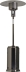 Parasol chauffant inox gaz propane 3/8kW avec allumage piezo