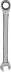 Clé mixte droite à cliquet de 17mm 72 dents - carte