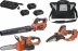 Pack 20V souffleur de jardin, élagueuse sur batterie - 10cm, tronçonneuse - 2 batteries Li-ion 4Ah - 1 batterie Li-ion 2Ah
