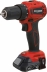 Perceuse visseuse brushless 20V 40Nm 1 batterie 2Ah Li-ion - mallette