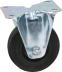 Roulette zinguée jante nylon fixe 100mm 75kg