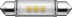 Ampoule navette LED 12V 1W SV8,5 10,5x43mm