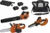 Pack 20V souffleur de jardin, élagueuse sur batterie - 10cm, tronçonneuse - 2 batteries Li-ion 4Ah - 1 batterie Li-ion 2Ah