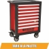 Servante d'atelier 8 tiroirs avec plan de travail en ABS 770x465x970mm
