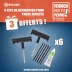 OPE VTEP - Lot de 6 kits de réparation pour pneus Tubeless de 8 pcs réf.17193 dont 3 offerts