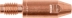 Tube contact acier M8*32 - diam. 1,0mm - 10 pcs