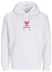 Sweat blanc taille S unisexe Drakkar Drakko rouge