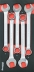 Module mousse 402x189mm carbone clés mixtes 23 à 27mm - 5 pcs