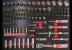 Servante d'atelier 8 tiroirs composée de 229 outils - modules finition métal