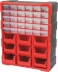 Armoire de rangement plastique 30 tiroirs et 9 boîtes à bec 380x160x470mm