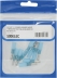 Cosse ronde mâle isolée thermorétractable bleue M4 - blister de 10 pcs