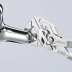 Pince clé gainée 180mm avec bouton poussoir