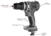 Perceuse visseuse à percussion brushless 20V 60Nm - boîte carton