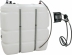 Cuve de stockage fuel PEHD 1500L DP avec kit station gasoil 230V 60 l/min, pistolet automatique - Usage intérieur
