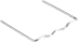 Agrafes plates pour agrafeuse thermique 0,8mm - lot de 100 pcs