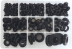 Oeillet passe-câble/passe-fils en caoutchouc - coffret 210 pcs