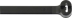 Collier nylon Tyrap 4,8x186mm noir - lot de 100 pcs
