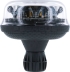 Gyrophare LED rotatif/flash/double flash/sur tige flexible et cabochon trasparent