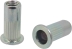 Insert/rivet ouvert acier à tête plate M5 de 0,5 à 3mm - 50 pcs