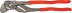 Pince clé grise gainée 300mm avec bouton poussoir