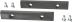 Jeu de mors 7 en 150mm pour étaux dolex réf. 52828-52824