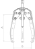 Extracteur 3 griffes 480mm 17T auto centrant