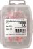 Cosse jonction bout à bout isolée thermorétractable à souder rouge - lot de 50 pcs