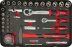 Mallette de dépannage 105 outils 1/4"+1/2"