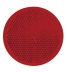 Catadioptre rond 60mm rouge adhésif